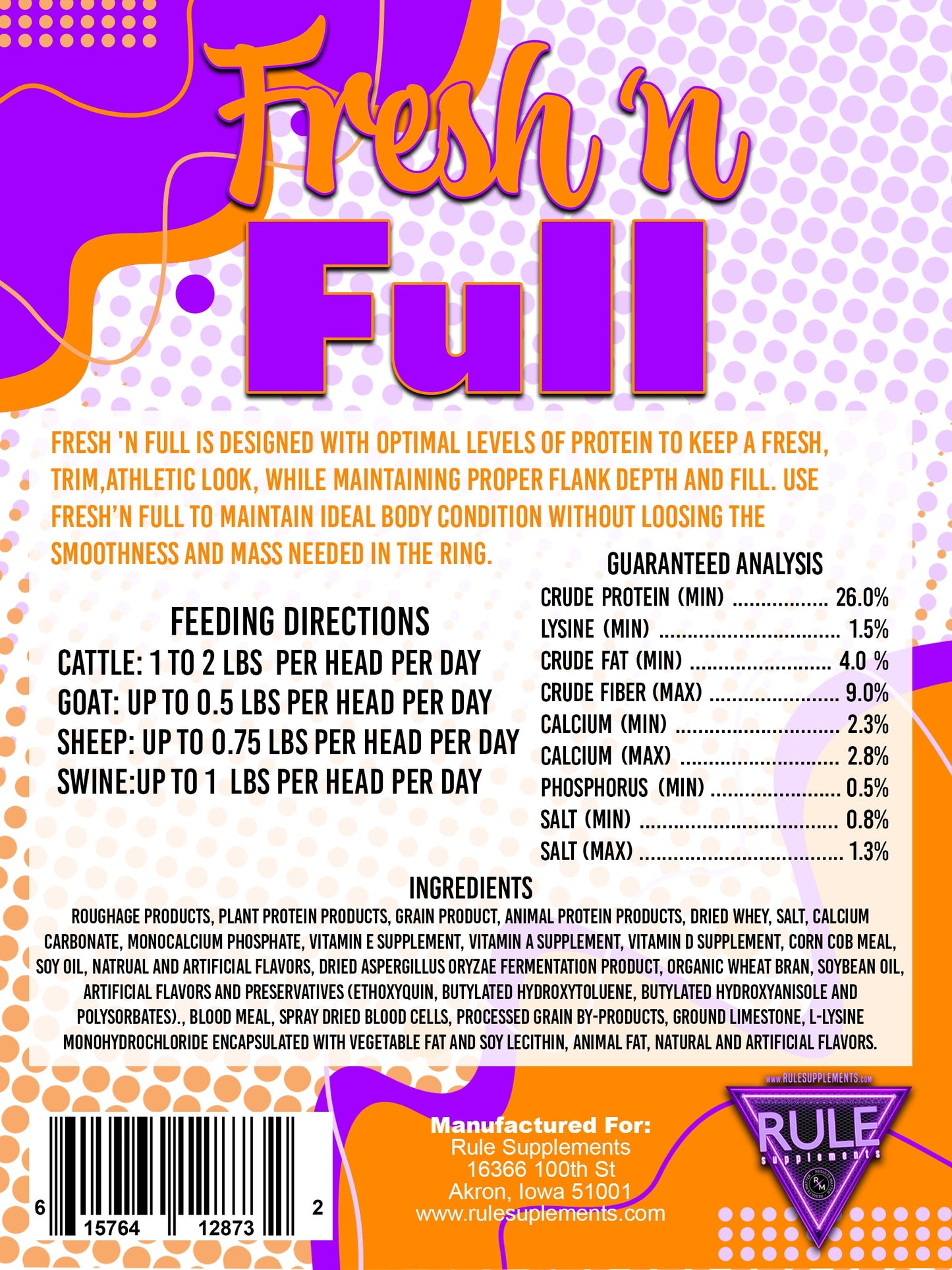 Fresh N Full 50# Bag