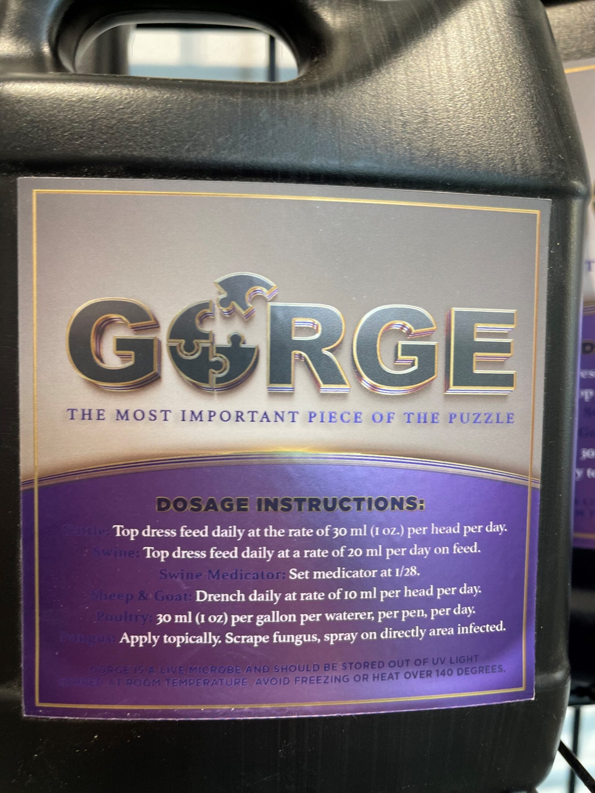 Gorge Front Label