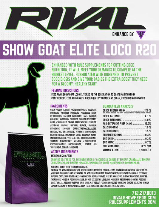 Rival Show Goat Loco R20 - 10 bag per pallet