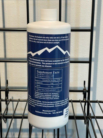 Sasquatch 32 oz back of bottle